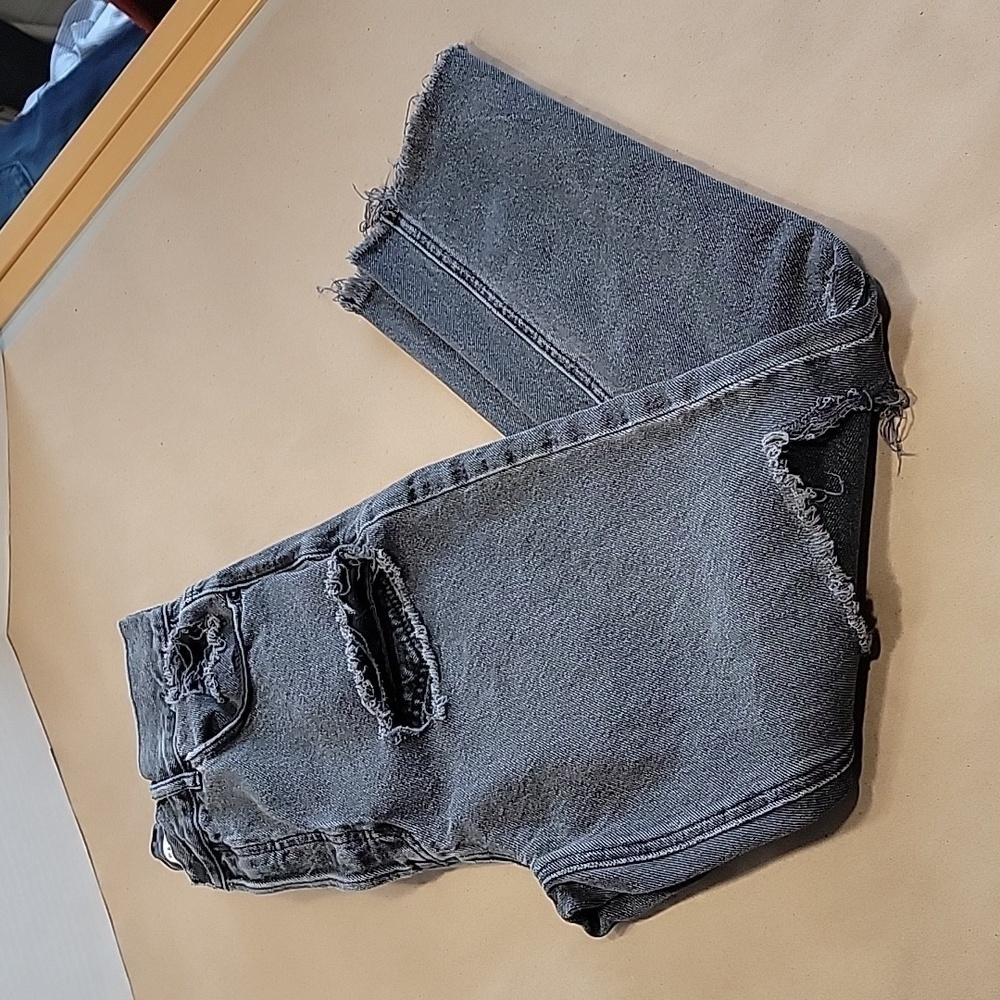 PacSun, Size 28 Ultra High Rise Slim Washed Black Destroyed Jeans